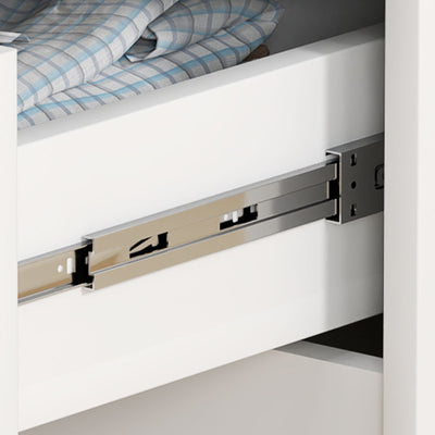 HOMCOM Chest of Four High Gloss Front Drawers - White 