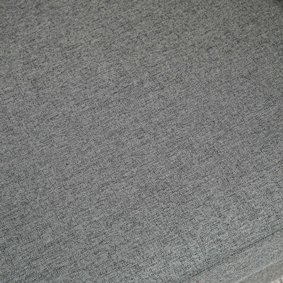 HOMCOM Compact Loveseat Sofa, Modern 2 Seater Sofa for Living Room with Wood Legs and Armrests, Grey 
