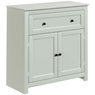 HOMCOM Sideboard Storage Cabinet, Modern Kitchen Cupboard with Adjustable Shelf, Drawer and Double Doors, Green 