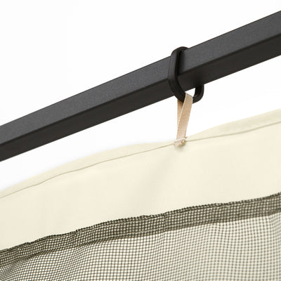 Outsunny 302 x 207cm Universal Replacement Mesh Sidewall Netting for Patio Gazebos and Canopy Tents, (Sidewall Only) Beige 