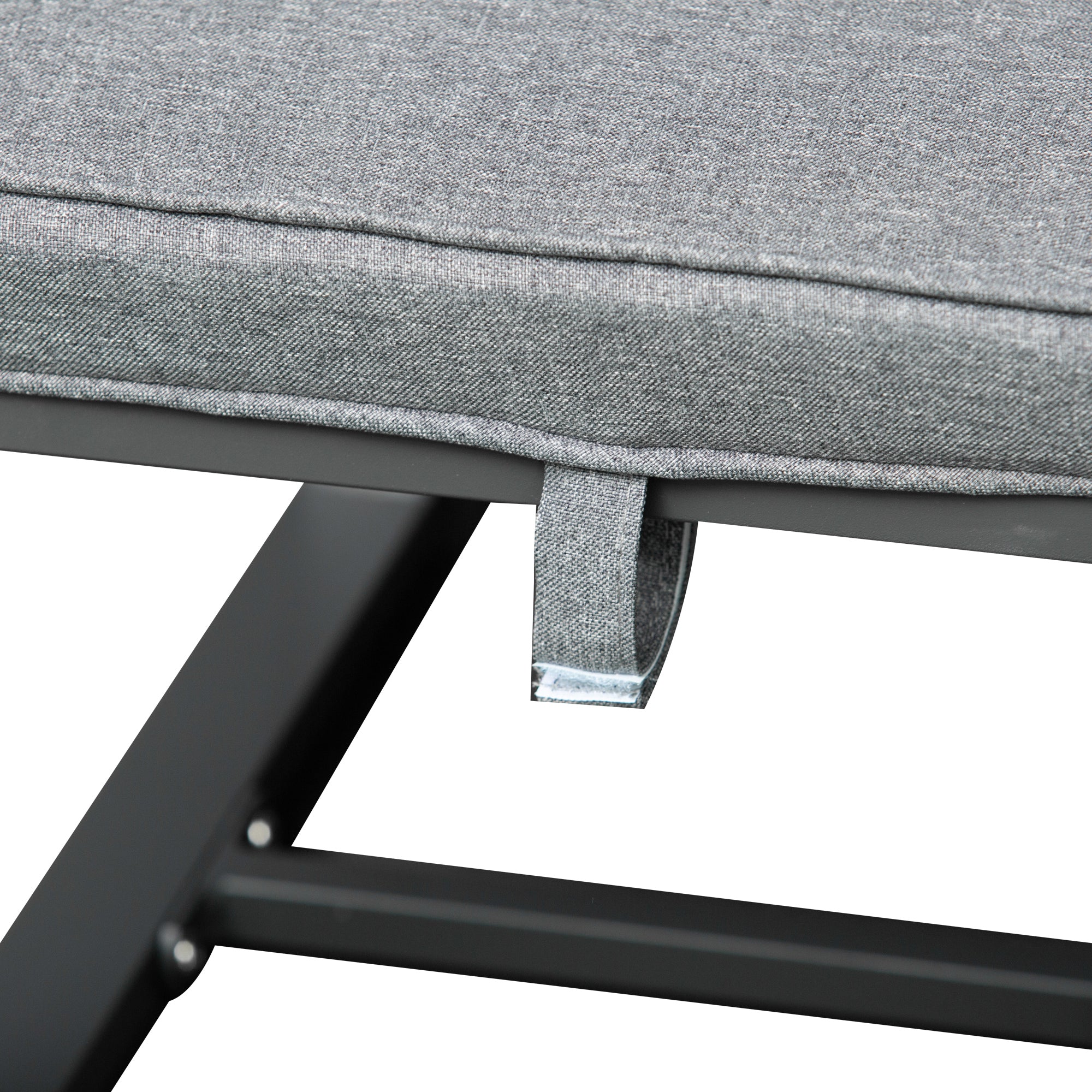 Outsunny 9PCs Patio Aluminium Dining Set, Space Saving Cube Set with 4 Chairs, 4 Ottoman, Cushions, 8 Seater Garden Furniture 