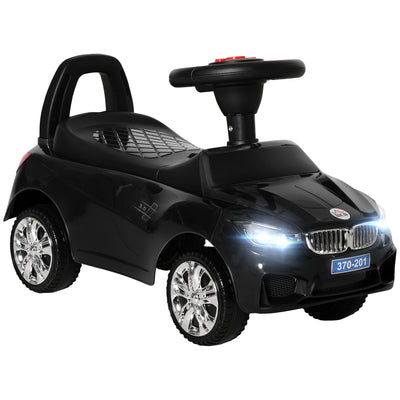 HOMCOM Ride on Car Baby Toddler Walker Foot to Floor Sliding Car Slider Black 