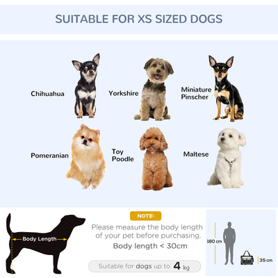 PawHut 51cm Foldable Pet Carrier, with Cushion, for Mini Dogs and Cats - Grey 