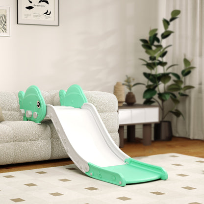 AIYAPLAY Kids Sofa Slide with 130cm Extended Length, HDPE Toddler Slide for Sofa, Bed, Stairs, Easy Assemble & Storage, Green 