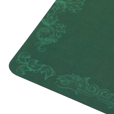 SPORTNOW 239.3 x 115.5 cm Professional Texas Hold'em Poker Mat 12 Player Water-Resistant Poker Table Top Rubber Poker Table Mat with Felt Surface Carry Bag, Green 