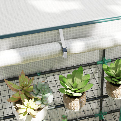 Outsunny Three-Tier Mini Greenhouse - White 