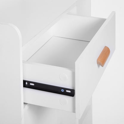 HOMCOM Sideboard, Side Cabinet, Floor Cupboard with Storage Drawer for Hallway, Kitchen, Bedroom, Living Room, White 