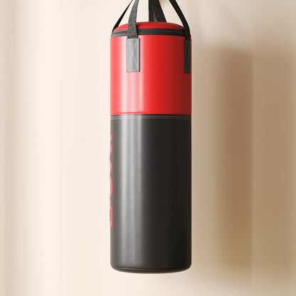 SPORTNOW Unfilled Punching Bag Set with Boxing Bag Bracket, Boxing Gloves, Hand Wraps and 360\'c2\'b0 Swivel Hook