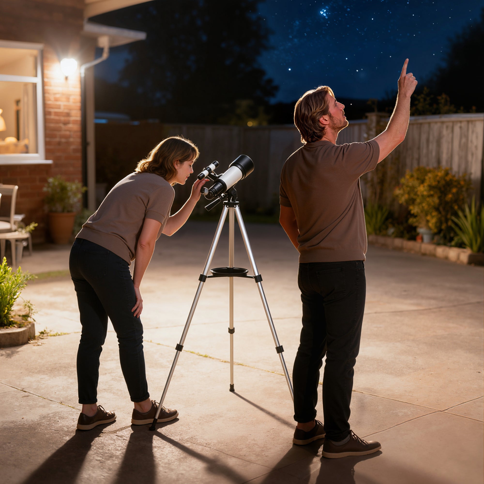 Outsunny Astronomy Telescope for Adults and Beginners with 70 mm Aperture, Carry Bag, White 