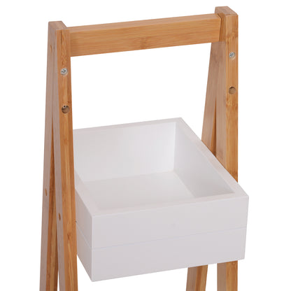 HOMCOM 3 Tier Bathroom Shower Caddy Freestanding Rack Storage Unit Shelf Organiser 