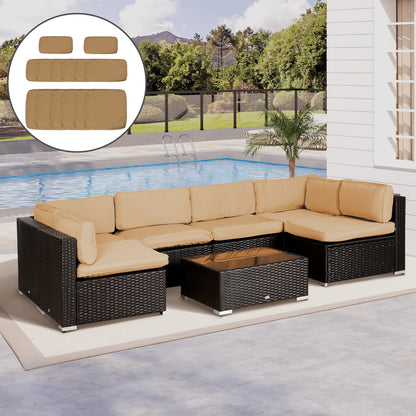 Outsunny 14 Pcs Outdoor Cushion Set - Beige 