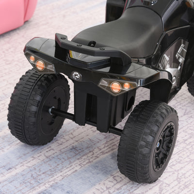 HOMCOM No Power Kids Ride on Toy Foot-to-Floor Sliding Quad for 18-36 Months, Black 