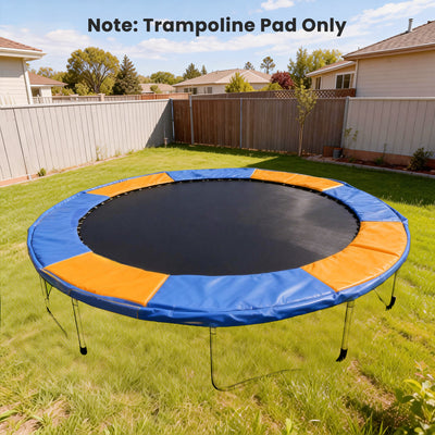 HOMCOM 8FT Trampoline Spring Cover, Plastic Trampoline Pad Replacement Safety Guard, Yellow and Blue 