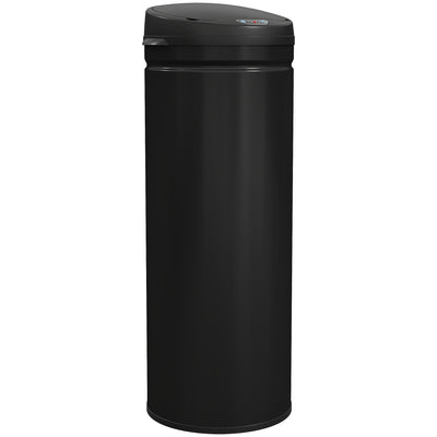 HOMCOM 50L Stainless Steel Sensor Bin - Black