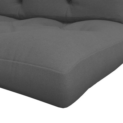 Outsunny 2 Seater Pallet Seat Cushions Back Pillows Replacement, Patio Chair Cushions Set for Indoor Outdoor, Charcoal Grey 