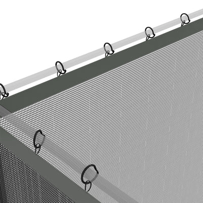 Outsunny 352 x 207cm Universal Replacement Mesh Sidewall Netting for Patio Gazebos and Canopy Tents, (Sidewall Only) Dark Grey 