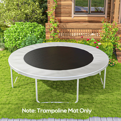 SPORTNOW Replacement Trampoline Mat with Spring Pull Tool, 72 V-Hooks, for 12ft Trampoline using 14cm Springs, Black 