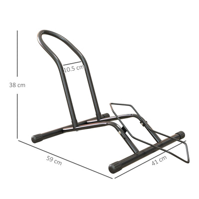 SPORTNOW Bike Floor Stand Set of 2, Portable Bike Rack for 16"-29" Kid's/Mountain/Road Bikes Garage Indoor Outdoor Use 