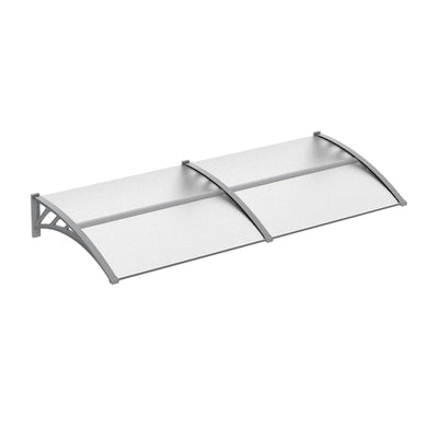 Outsunny Door Canopy Awning Outdoor Window Rain Shelter Cover for Front/Back Door Porch Clear 196 x 75cm 