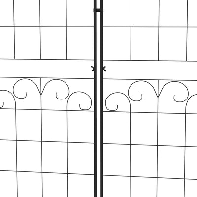 Outsunny Metal Trellis Set of 2, Garden Trellis for Climbing Plants Support Frames, Floral Design 